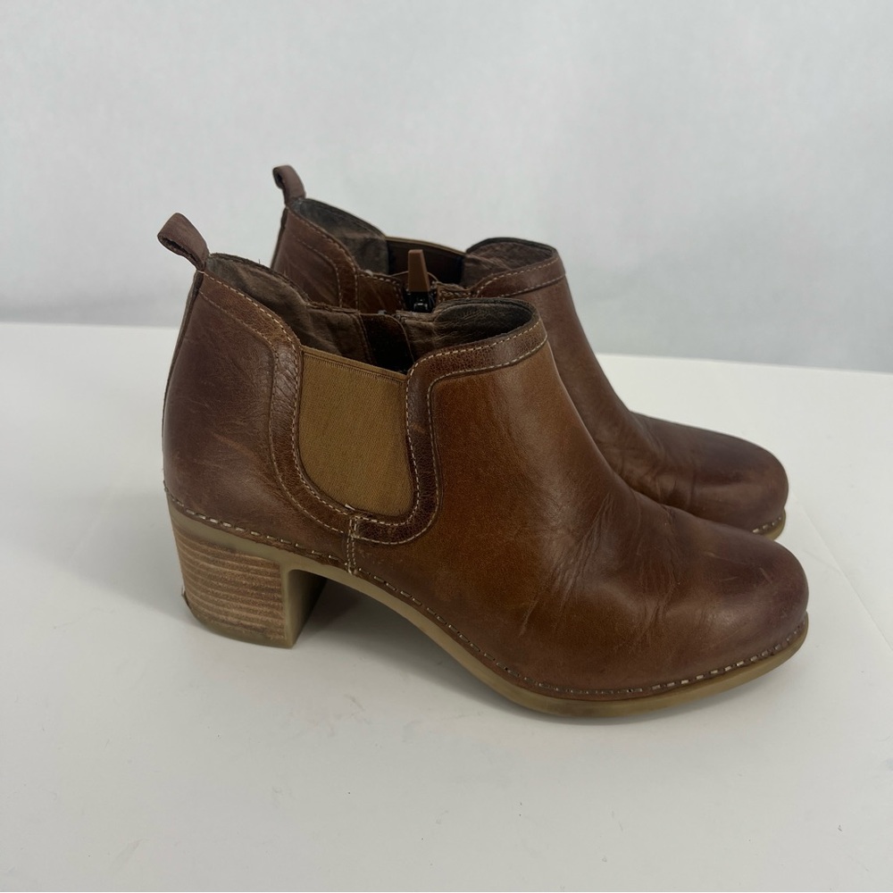 Dansko Harlene Tan Waxy Burnished, size 38